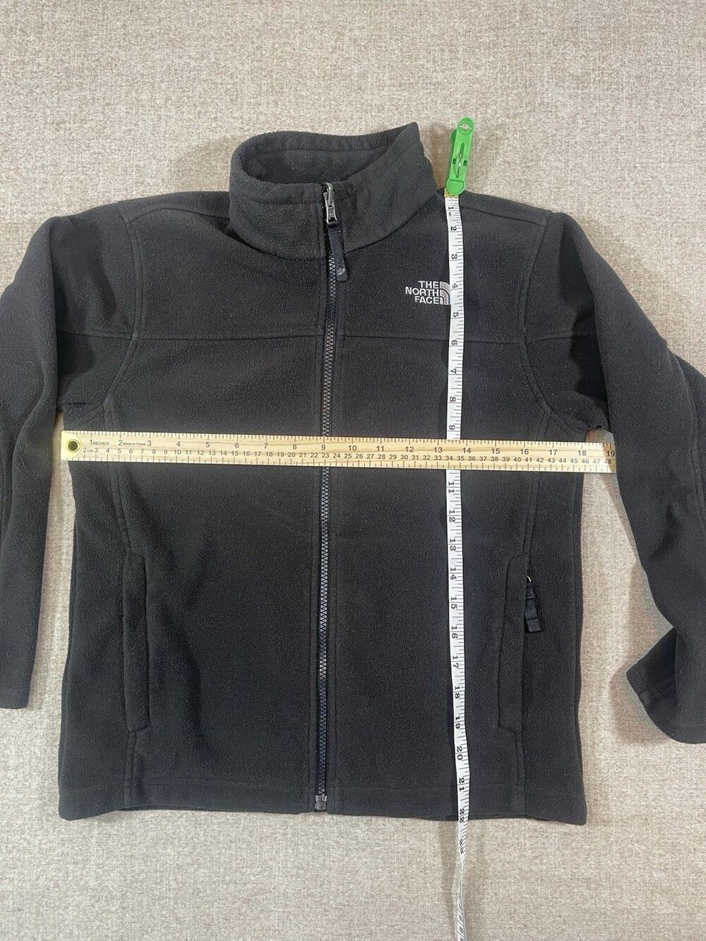 The North Face Fleece Jacket Black T201 Size Youth M Medium (10-12) Casual Warm - Picture 5 of 9